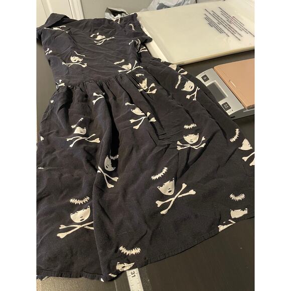 Dolls Kill x Emily the Strange Dress Womens 1X Black Babydoll Skull DKEM22-3102F - Picture 6 of 7